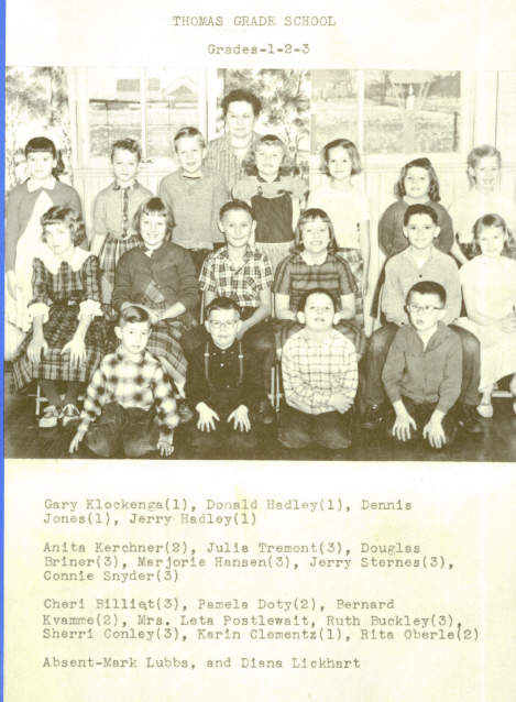 Thomas Grade School 1959  1-3